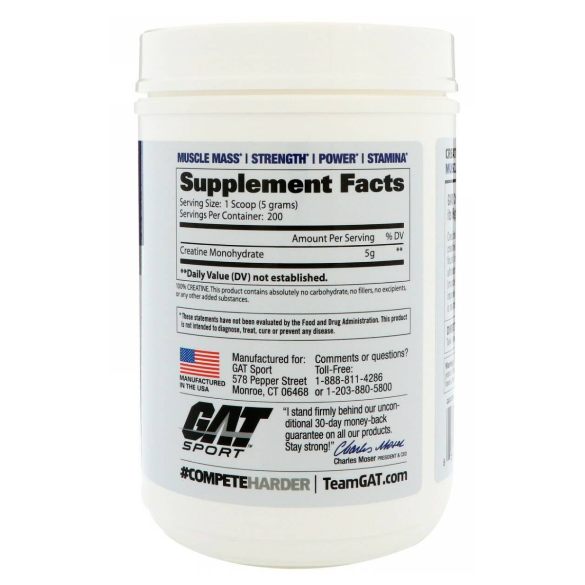 CREATINE MONOHYDRATE GAT SPORT